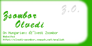 zsombor olvedi business card